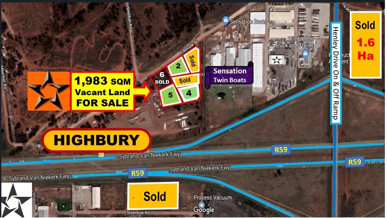 1 980 m² Land available in Highbury