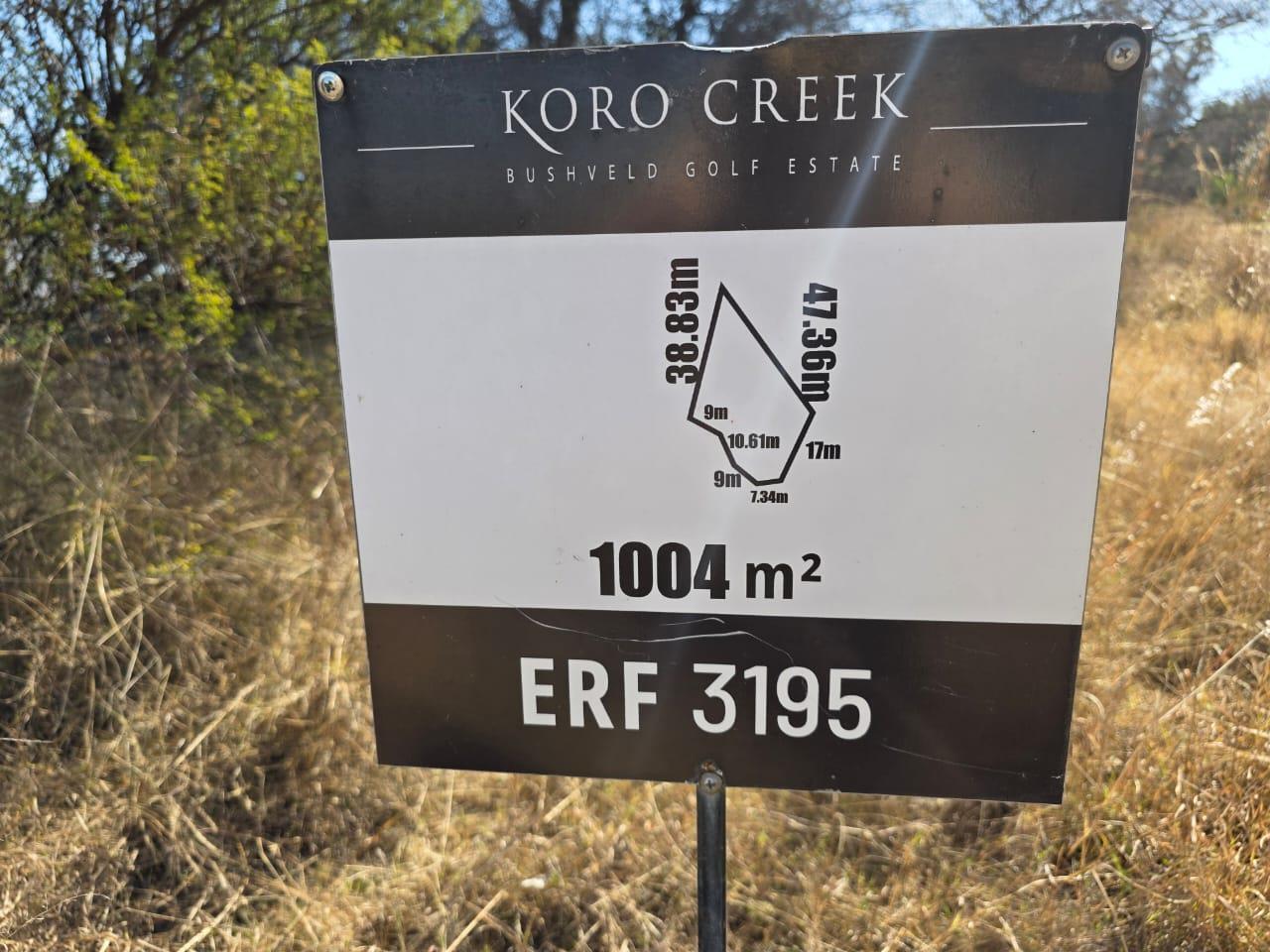1 004 m² Land available in Koro Creek Golf Estate