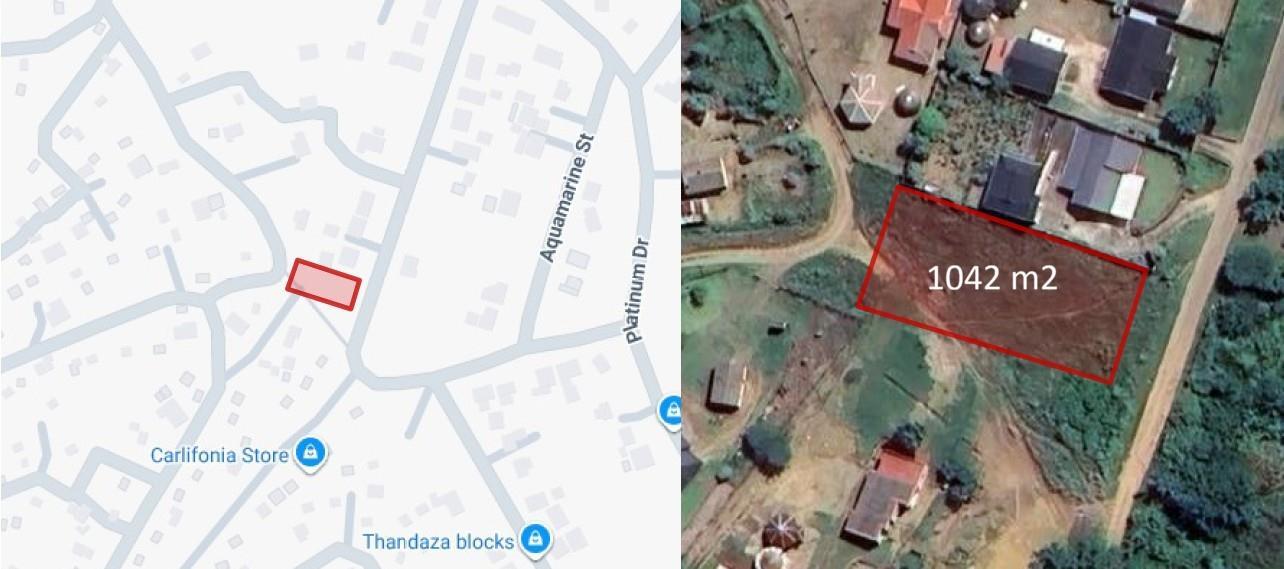 1 042 m² Land available in Mandeni