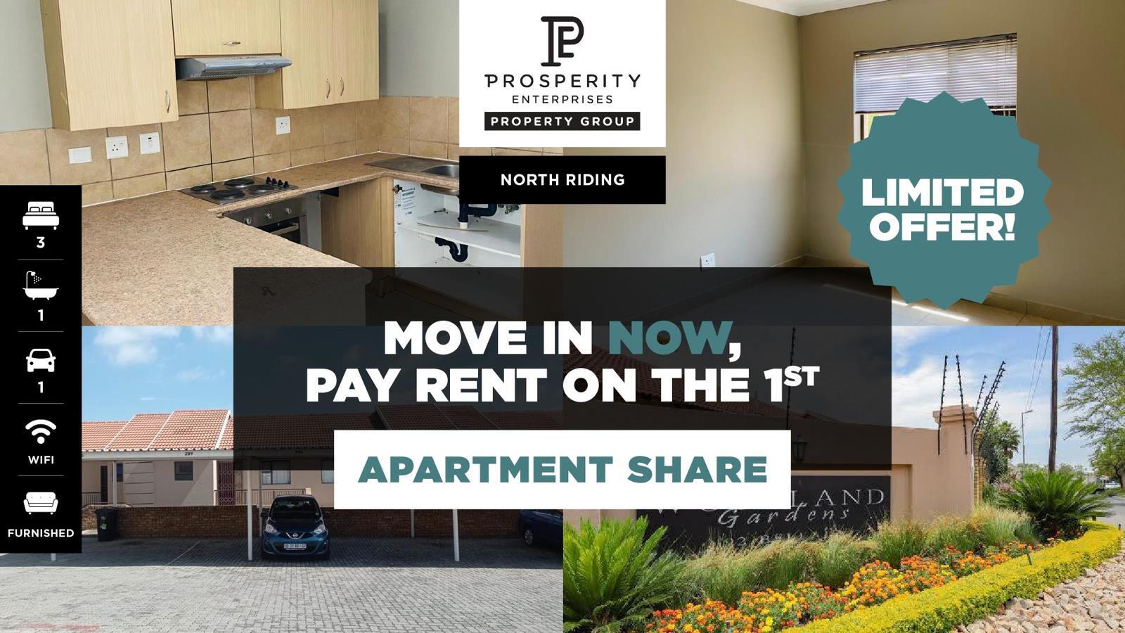 3 Bedroom Apartment in North Riding AH